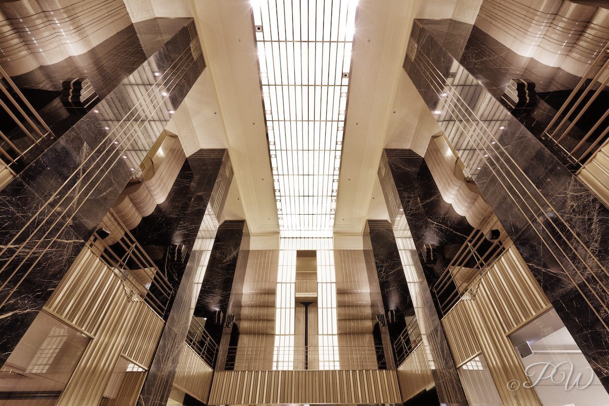 Art Deco lobby of the Chicago Board of Trade Building