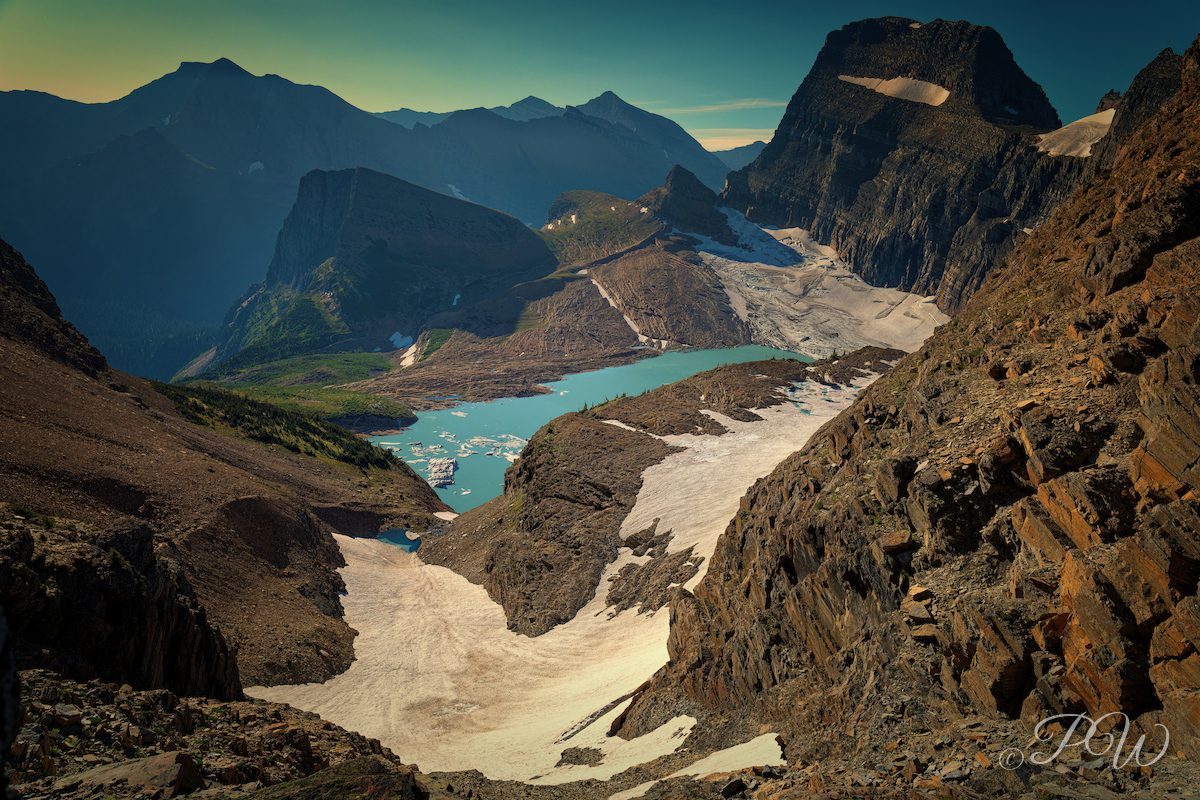 Grinnell Glacier in Glacier National Park, Montana